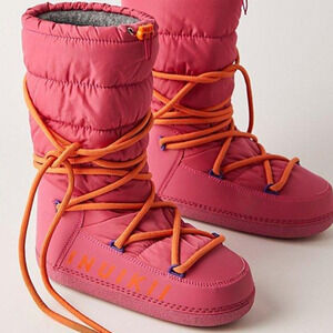 INUIKII x Free People Pink Mountain High Snow Boots Size 39/ US 8